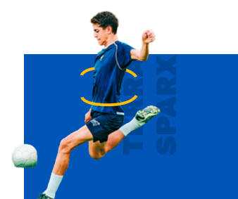 Player kicking a ball